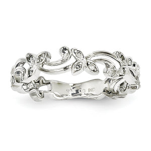 14k White Gold Diamond Ring