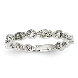 14k White Gold Diamond Ring