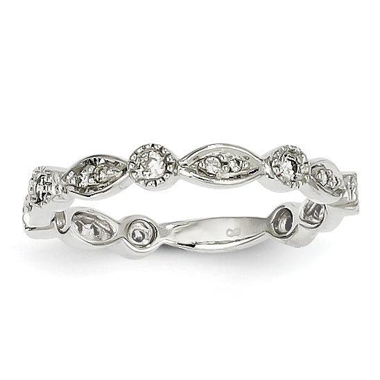 14k White Gold Diamond Ring