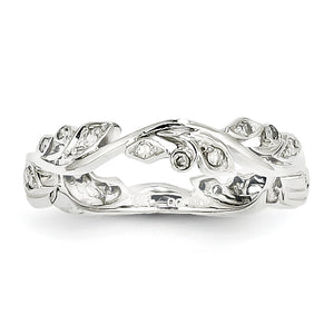 14k White Gold Diamond Ring
